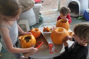 Carving Pumpkins | Small Town Living in Nevada