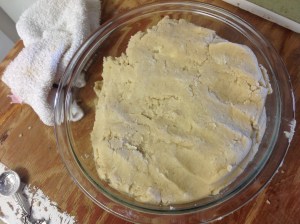 Just need the lid on the bowl and the dough will be ready to be refrigerated for an 1+ hours.