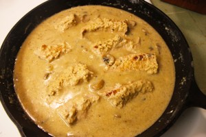Turkey Tenderloins in a sweetened sage mushroom sauce