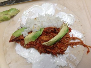 Spicy Shredded Turkey burrito | Small Town Living in Nevada