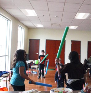 Pool Noodle Lighsabers | Small Town Living in Nevada