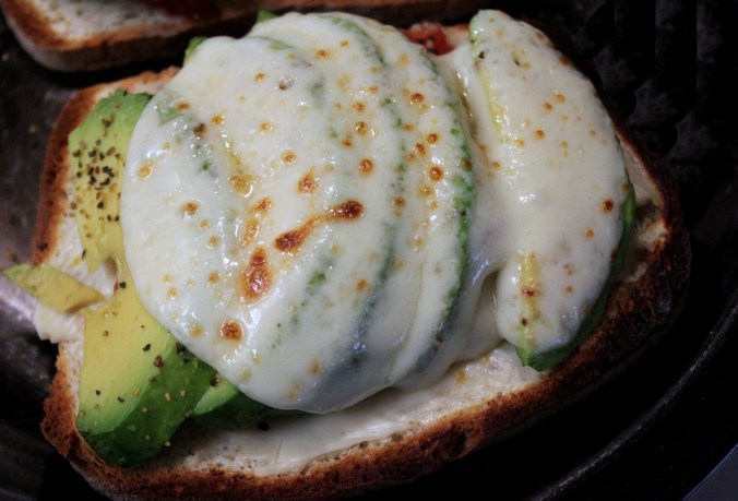 Broiled Cheese with Avocado and Tomato | Small Town Living in Nevada