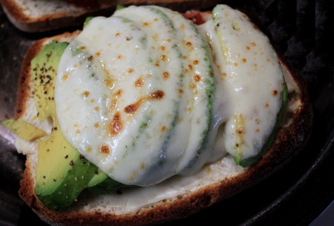 Broiled Cheese with Avocado and Tomato | Small Town Living in Nevada