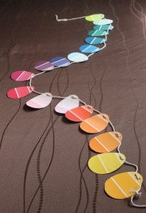Paint Sample Egg Garland | Small Town Living in Nevada