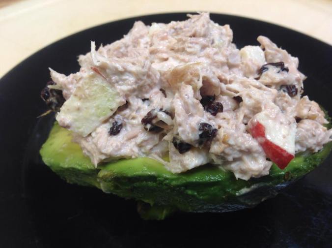 Turkey Salad stuffed in an avocado