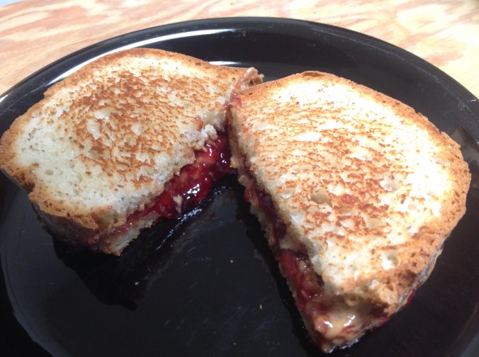 Peanut Butter and Jelly Panini Sandwich