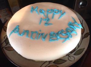 Gluten Free Anniversary Cake