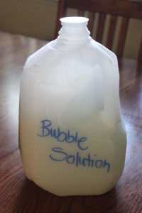 Homemade Bubble Solution