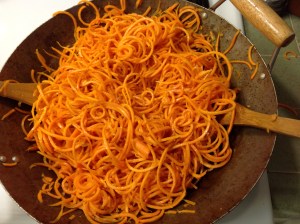 Spiralized Sweet Potato Noodles | Small Town Living in Nevada