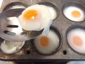 Poached Eggs baked in the oven