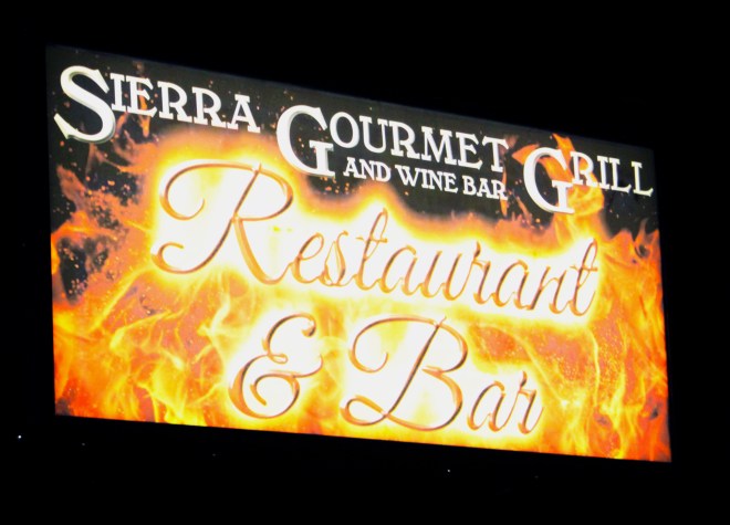Sierra Gourmet Grill Sign