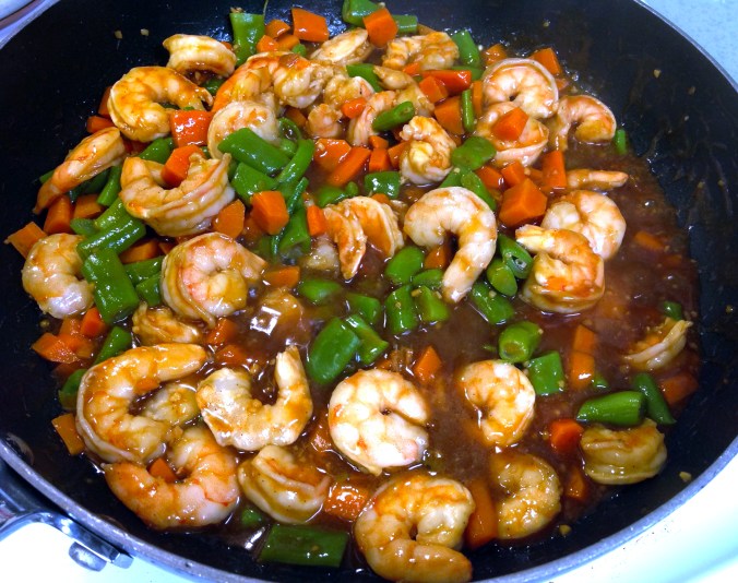 Shrimp & Vegetable Stir Fry | Small Town Living in Nevada