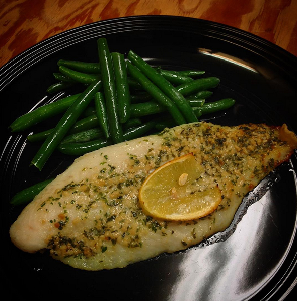 Gluten Free Baked Garlic Whitefish