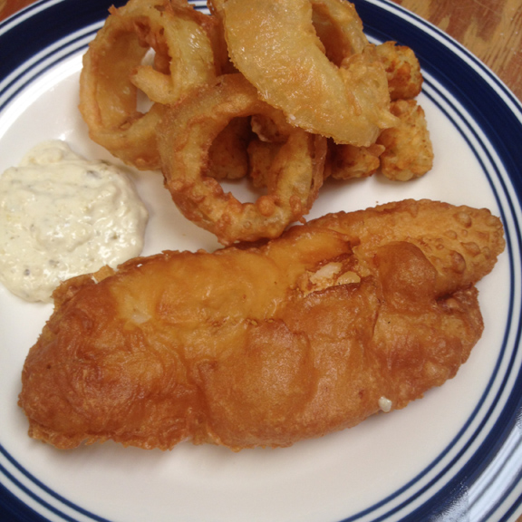 Gluten Free Beer Batter Fish with Tartar Sauce